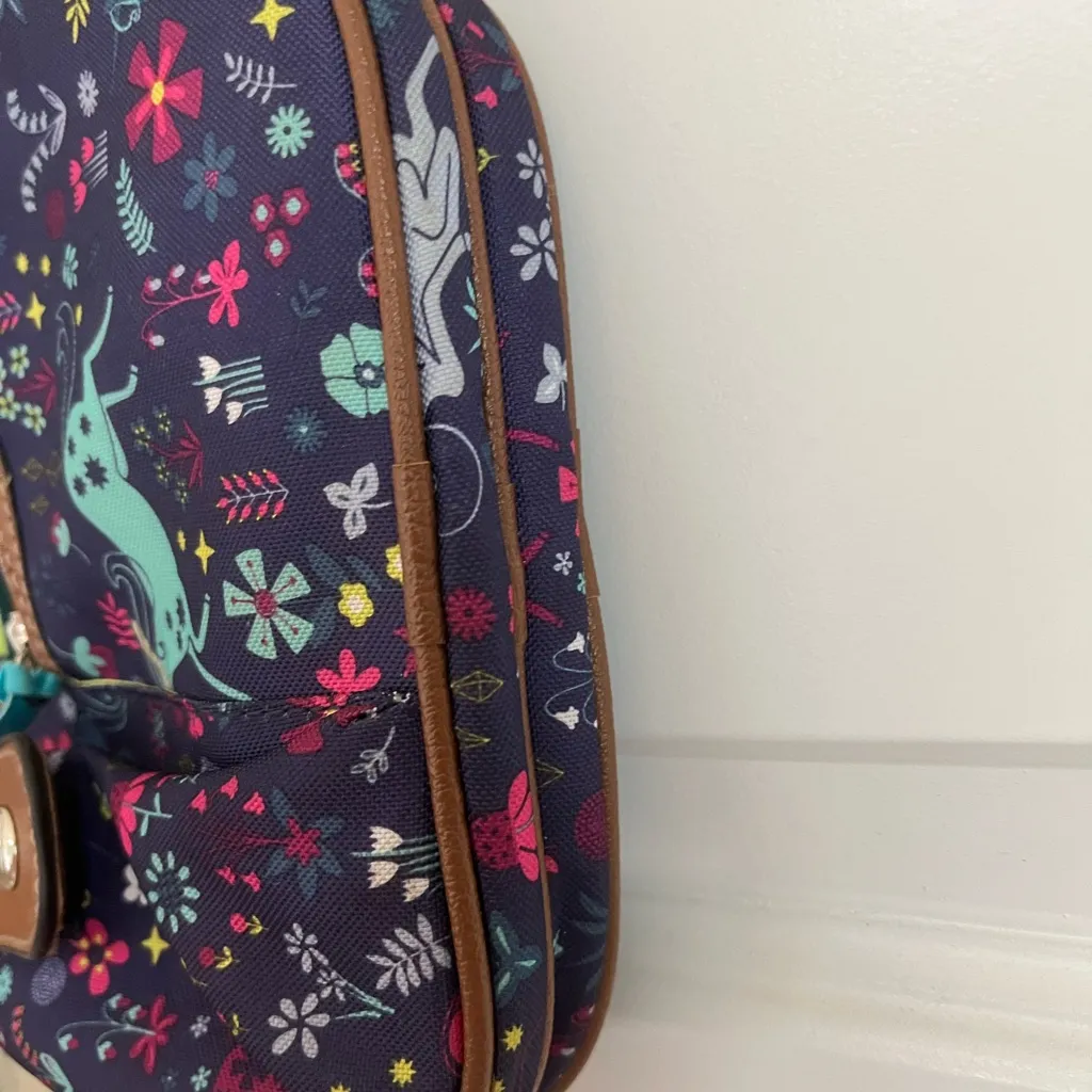 Lily Bloom Eco Friendly Unicorn Midnight Garden Print Crossbody Bag - Image 4