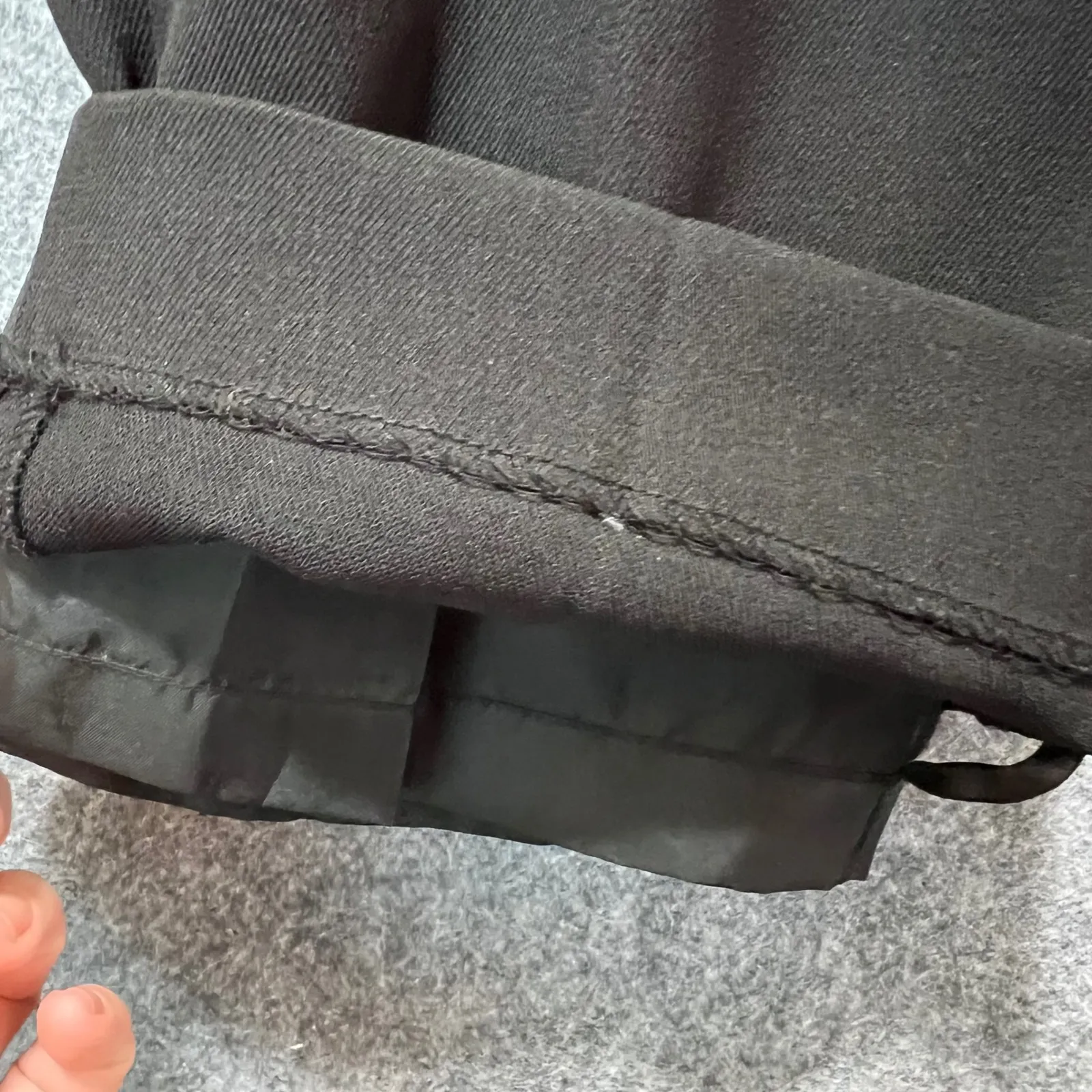 Larry Levine Black Lined Dress Pants‎ Women's 6 High Waist Straight Leg Career - Image 5