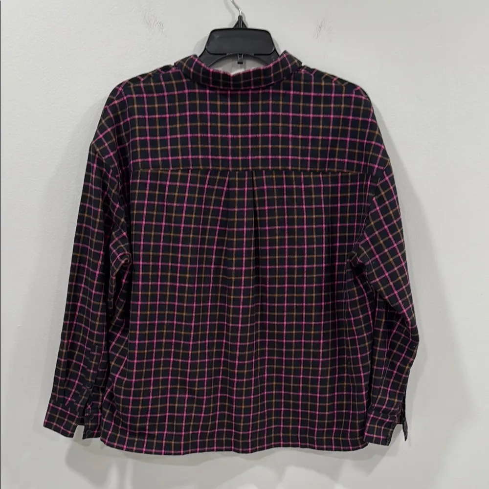Madewell Flannel Westlake Shirt in Stoppard Plaid Size Medium EUC - Image 6