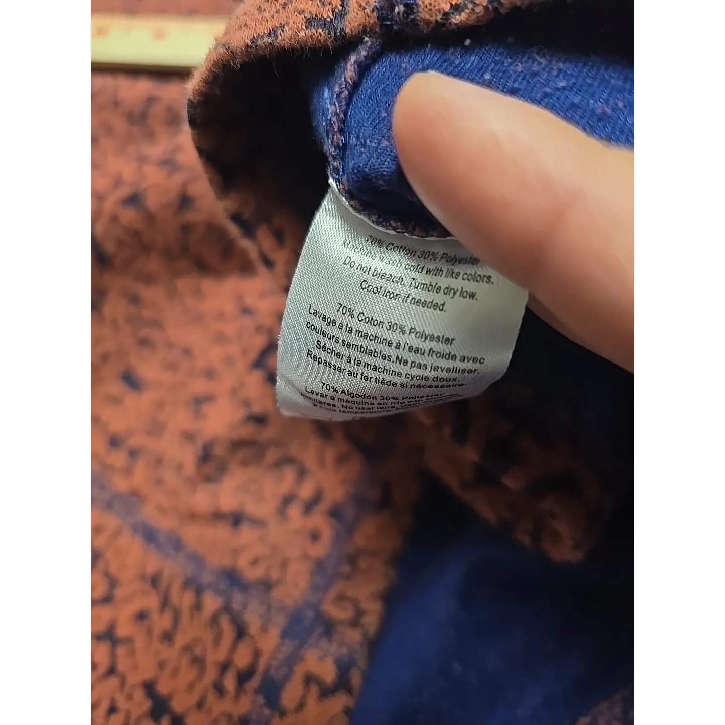 Kavu Women's Lopez Filigree Print Button High Collar Pullover Knit Sweater Sz L - Image 8