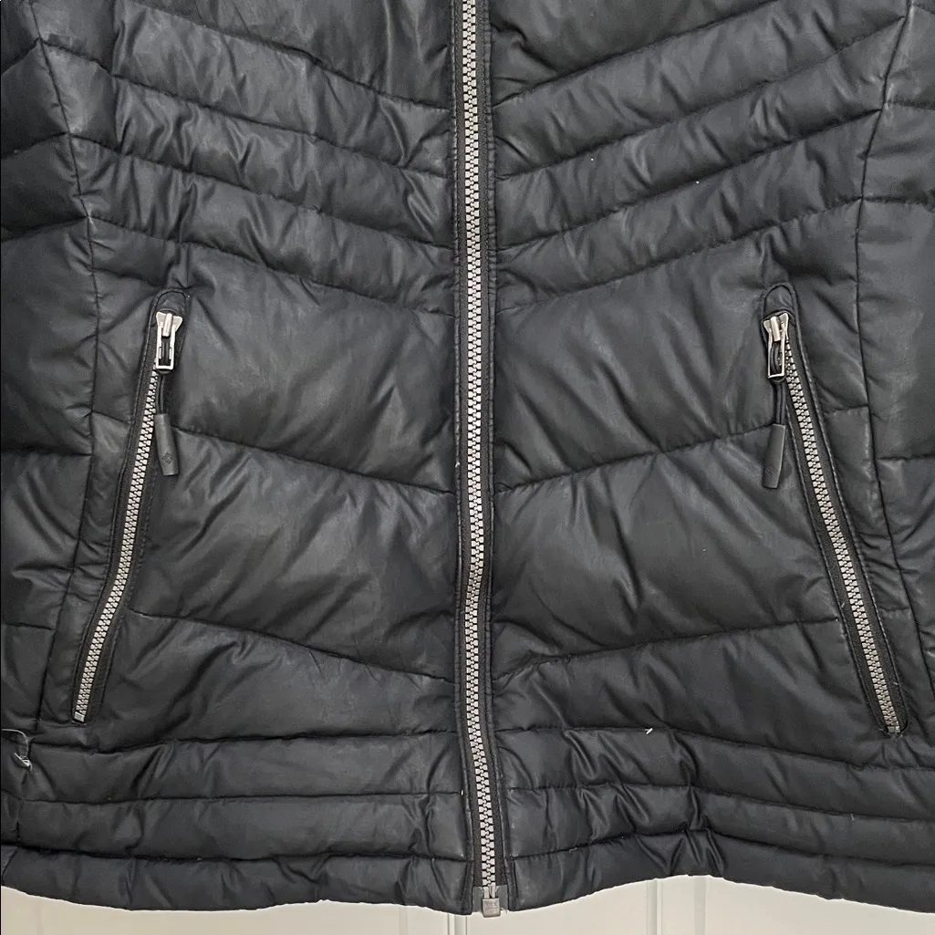 Columbia Black Duck Down Feathers Outdoor Winter Jacket - Size Large - Image 6
