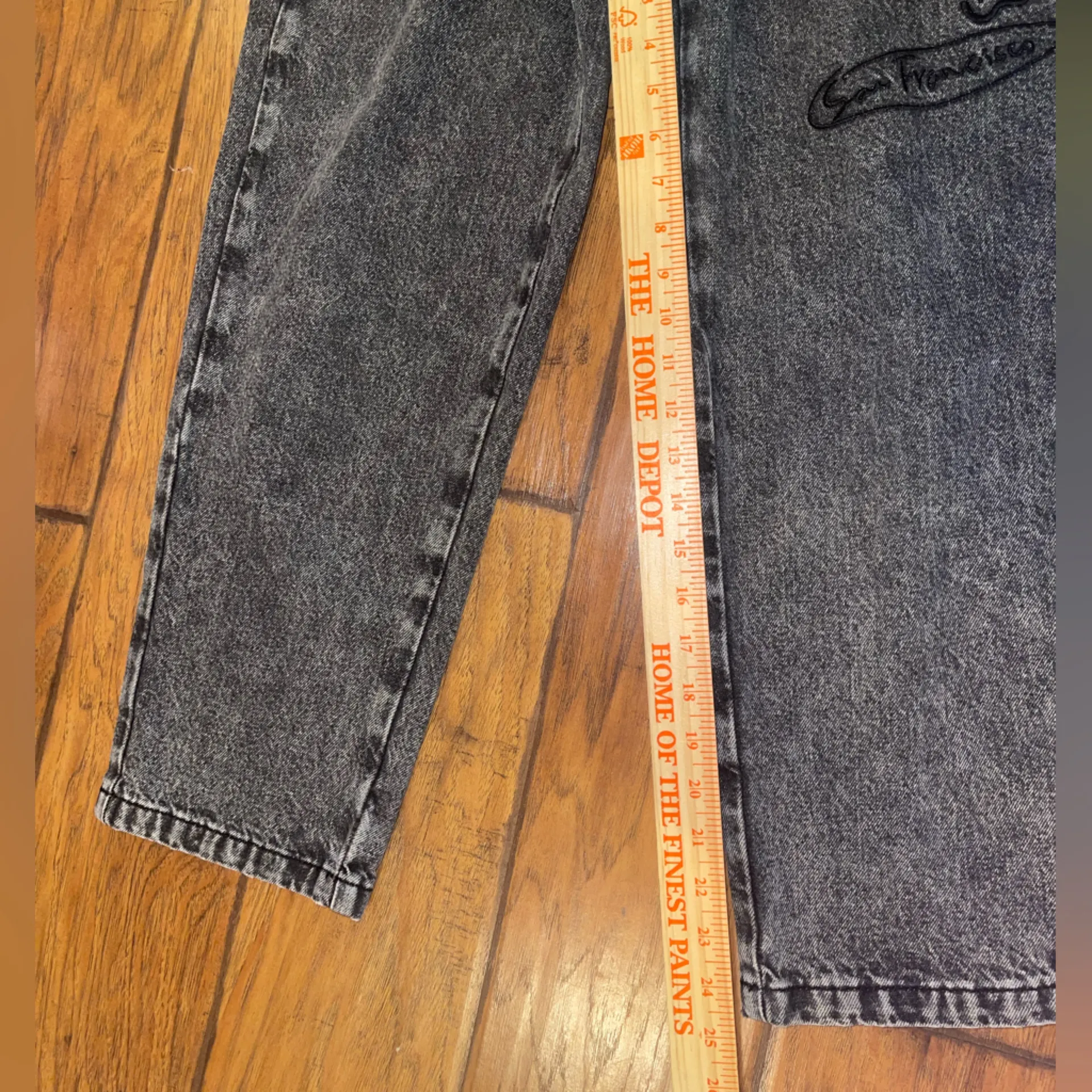 MNWKA BROOKLYN NEW YORK Mishka Black Graphic woman’s Jeans pants vintage large - Image 8