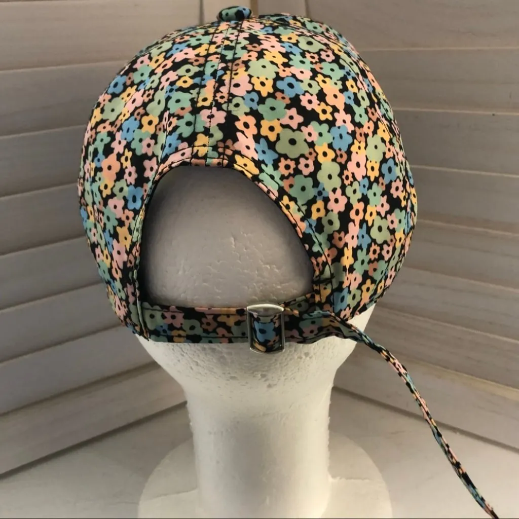Wild Fable Baseball Hat Daisy Floral Pattern Adjustable Fit Cotton Multicolor OS - Image 5