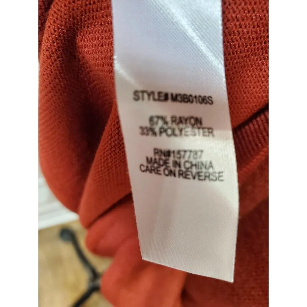 Inner Circle Women's Rayon Round Neck Long Sleeve Knee Length Dress Size X - Image 11