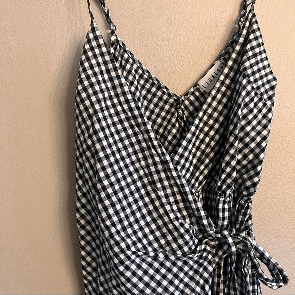 LIONESS Rouje‎ Gingham Romper - Image 3