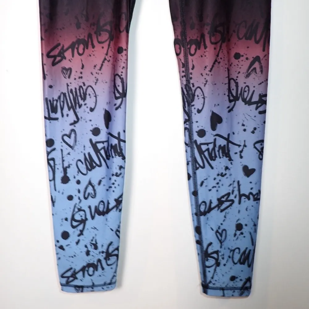 Fabletics Demi Lovato Lisette Black High-Waisted Ombre Graphic Leggings size S - Image 7