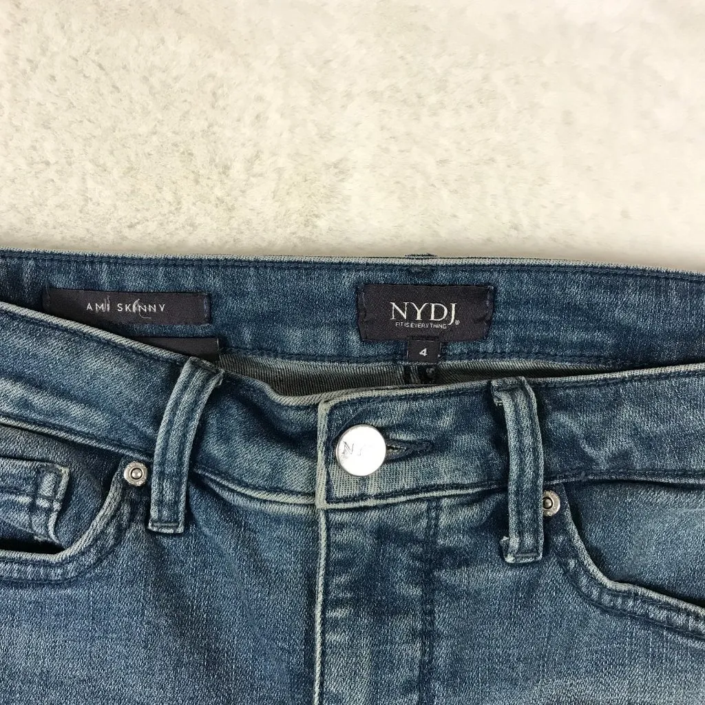 NYDJ Women's Ami Skinny Ankle Jeans with embroidered hem 4 - Image 4