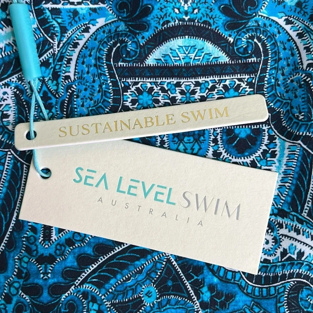 Sea Level Australia Bella Mare twist front Bandeau Singlet tankini top - Image 10