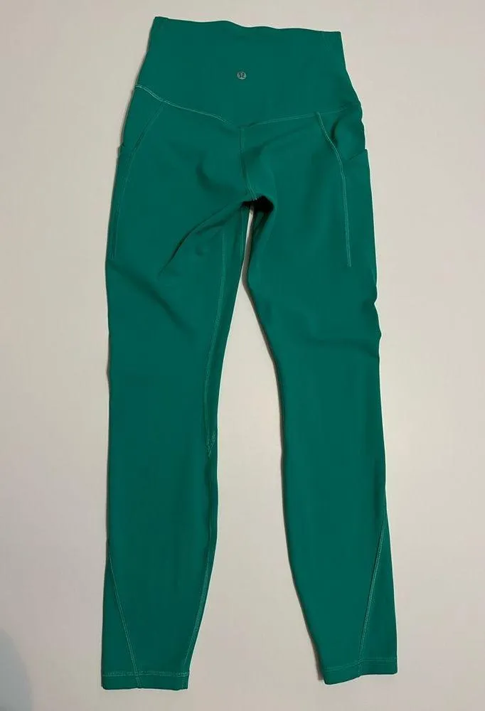 lululemon athletica Align High-Rise Pant With Pockets 25” Kelly Green -Size 4 - Image 4