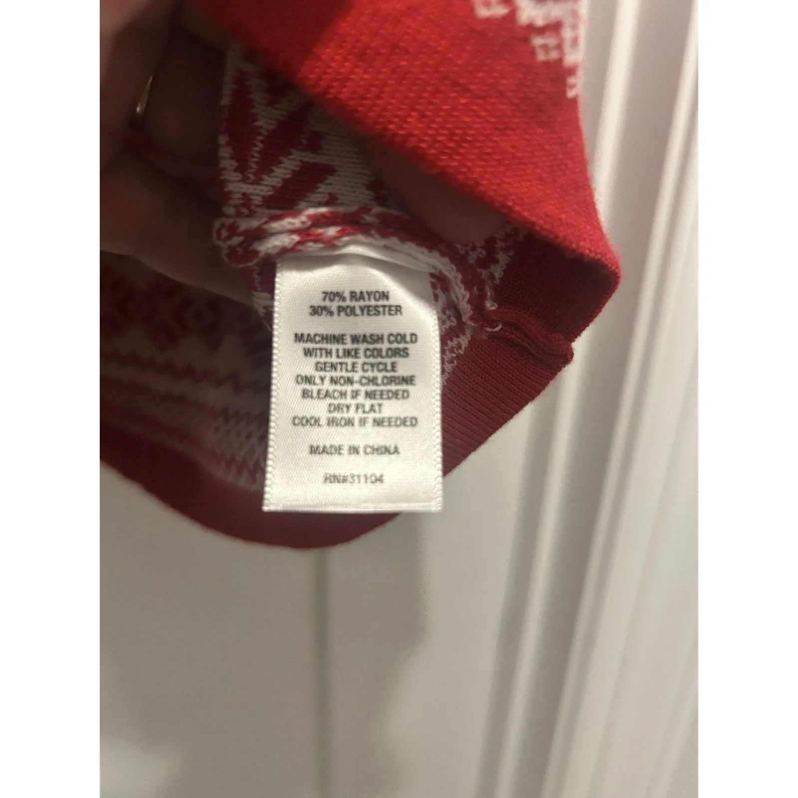 Kim Rogers Women’s Petite XL Red Snowflake Christmas Soft Cozy Nordic Sweater - Image 3