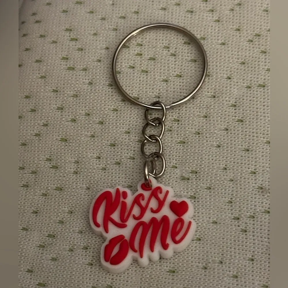 Kiss Me Keychain NWT Pink - Image 3