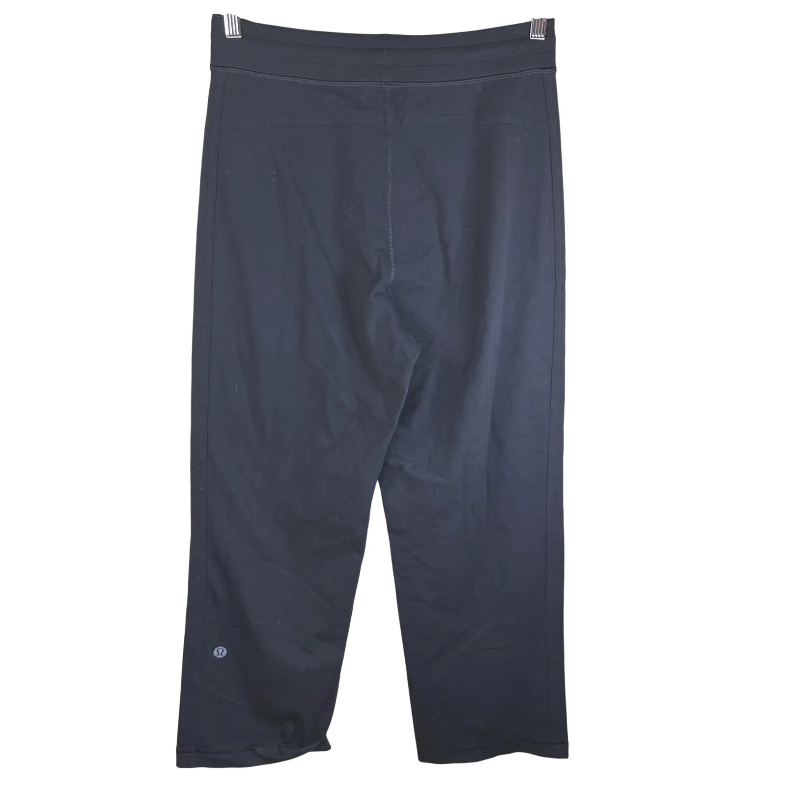 Lululemon Athleisure Black Full Length Wide Leg Pants Womens Size 10 Activewear - Image 5