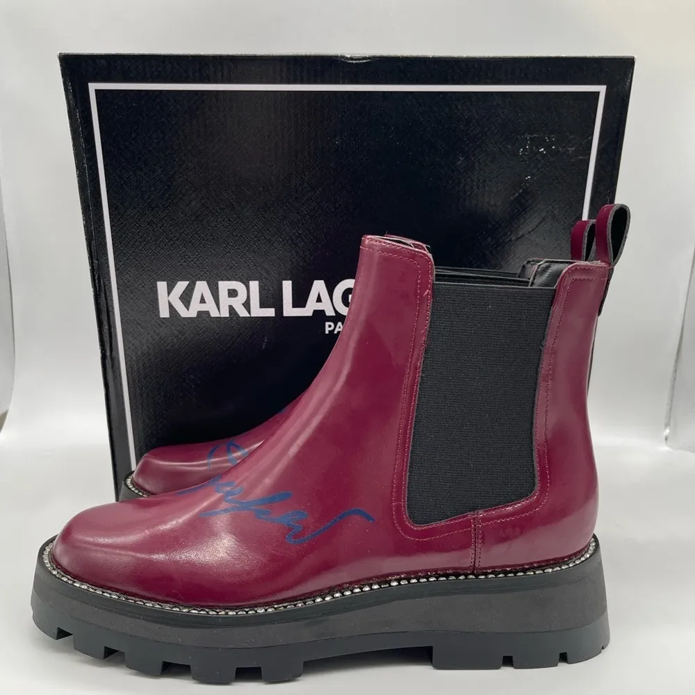 Karl Lagerfeld Leather Boots size 8.5 NWT - Image 4