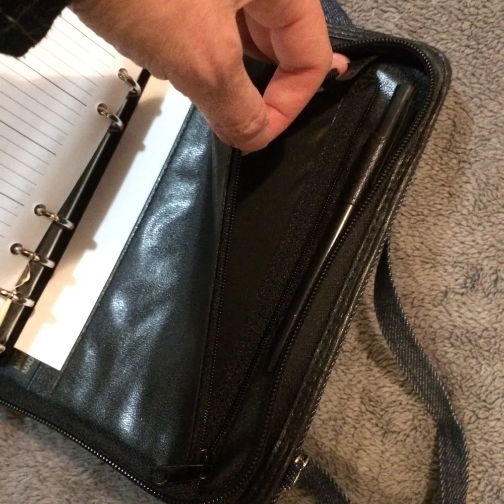 NWOT Denim Organizer Blue - Image 7