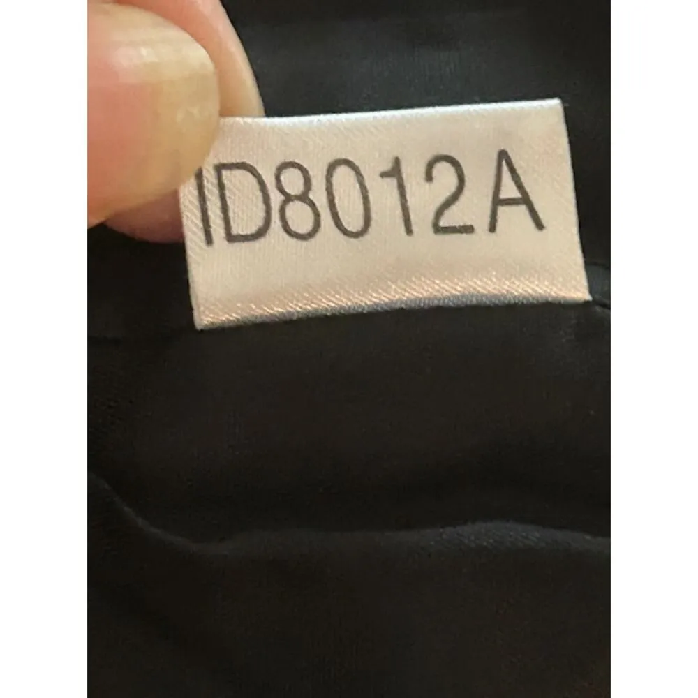 Black Floral Embellished Corset Top | Adjustable Straps |Paisley Detail - Image 7