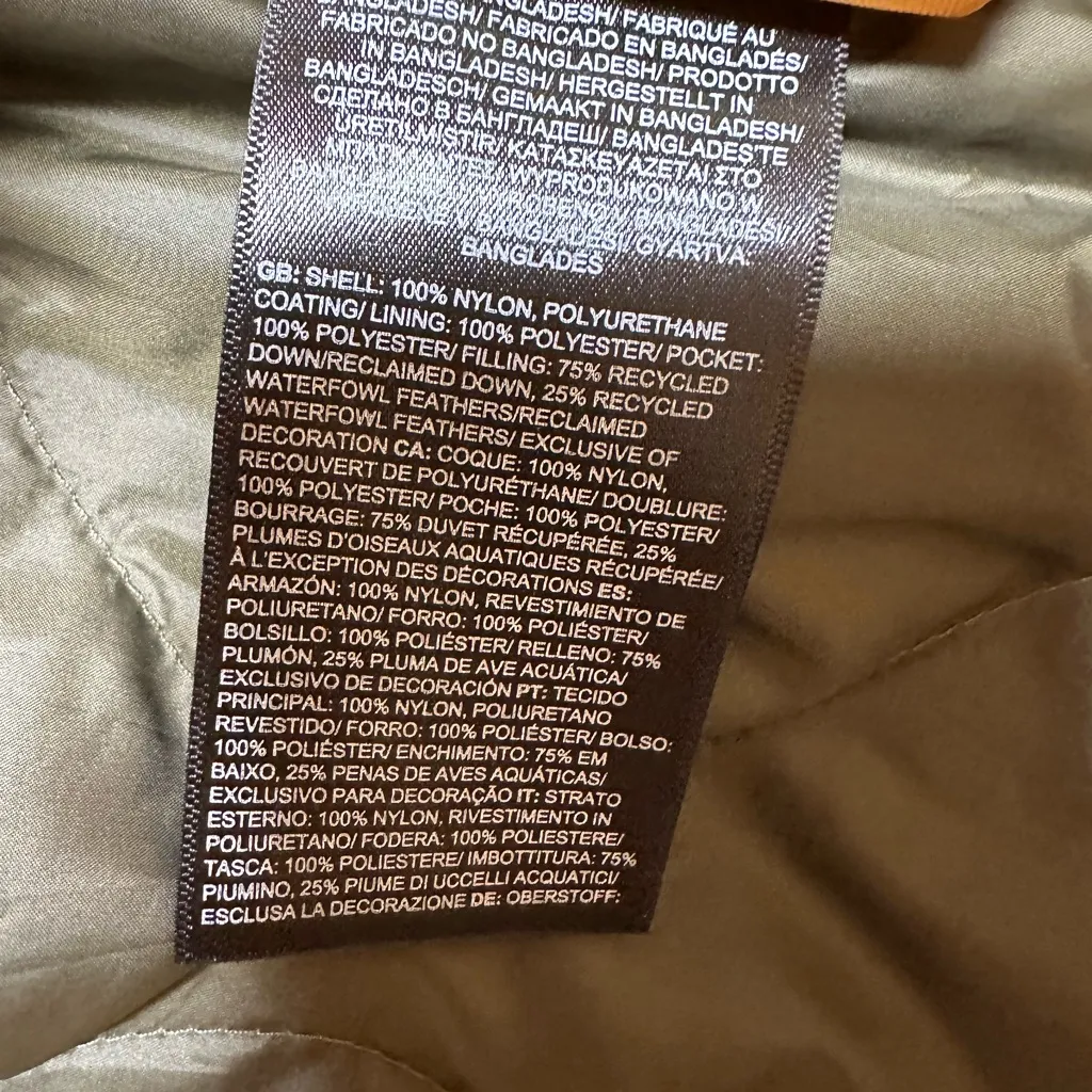 THE NORTH FACE Olive Quilted Down Jacket - Image 9