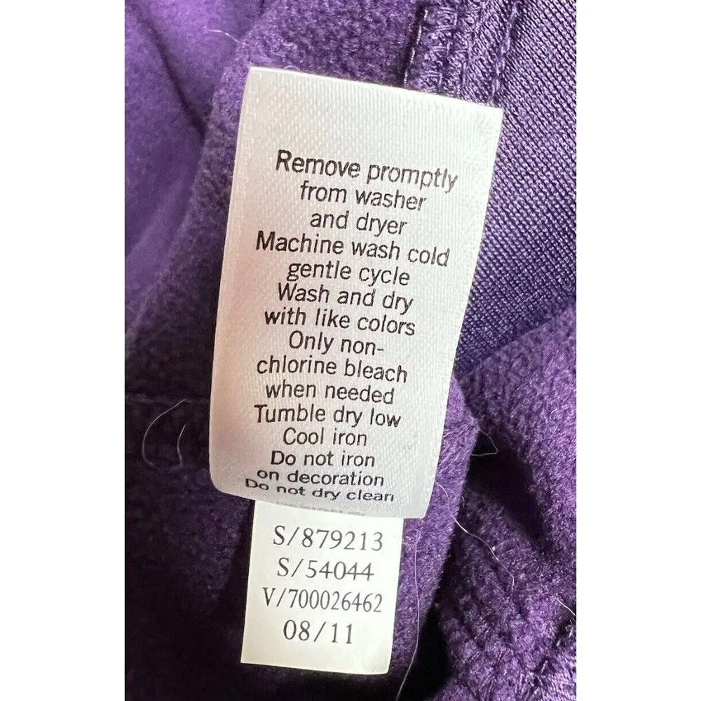 Athleta Floral Design Soft Shell Fleece Lined Ski/Snow Pants Purple Size 6 Tall - Image 8