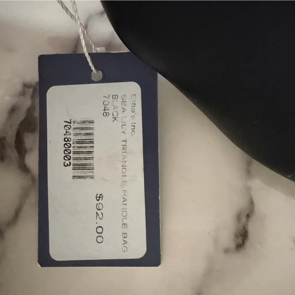 Sea Lily Triangle Handle Bag | Never Used Black - Image 6