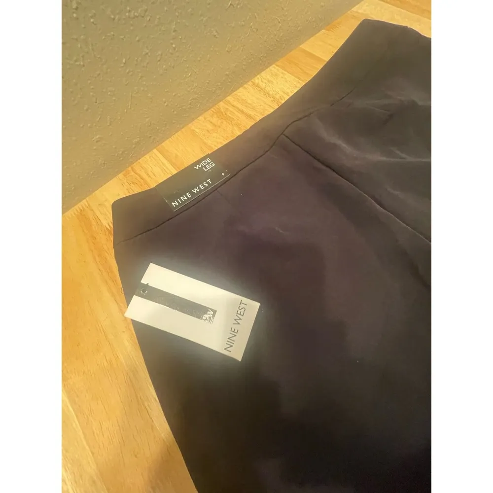 Womans Pants Nine West, Size 8, Wide Leg, Black Dress Pants, NWT, B69, $38 - Image 6
