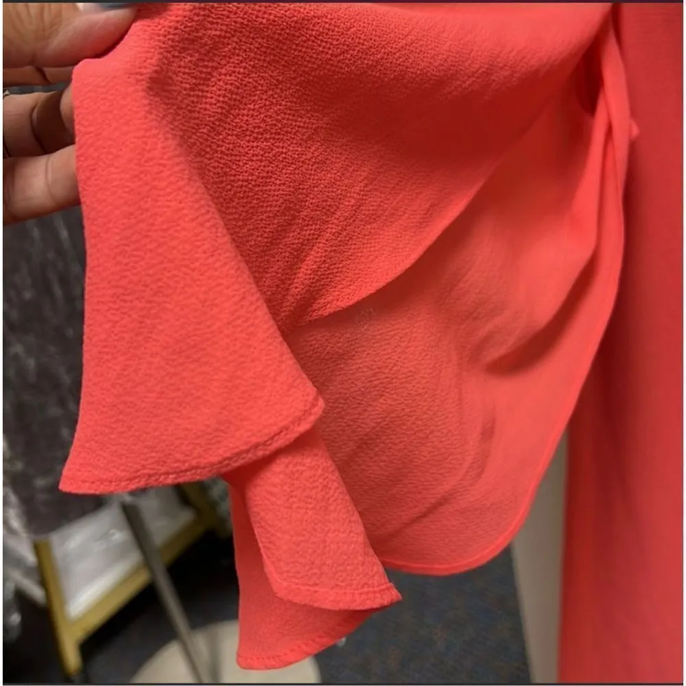 Connected Apparel Coral Cocktail Dress - Image 7