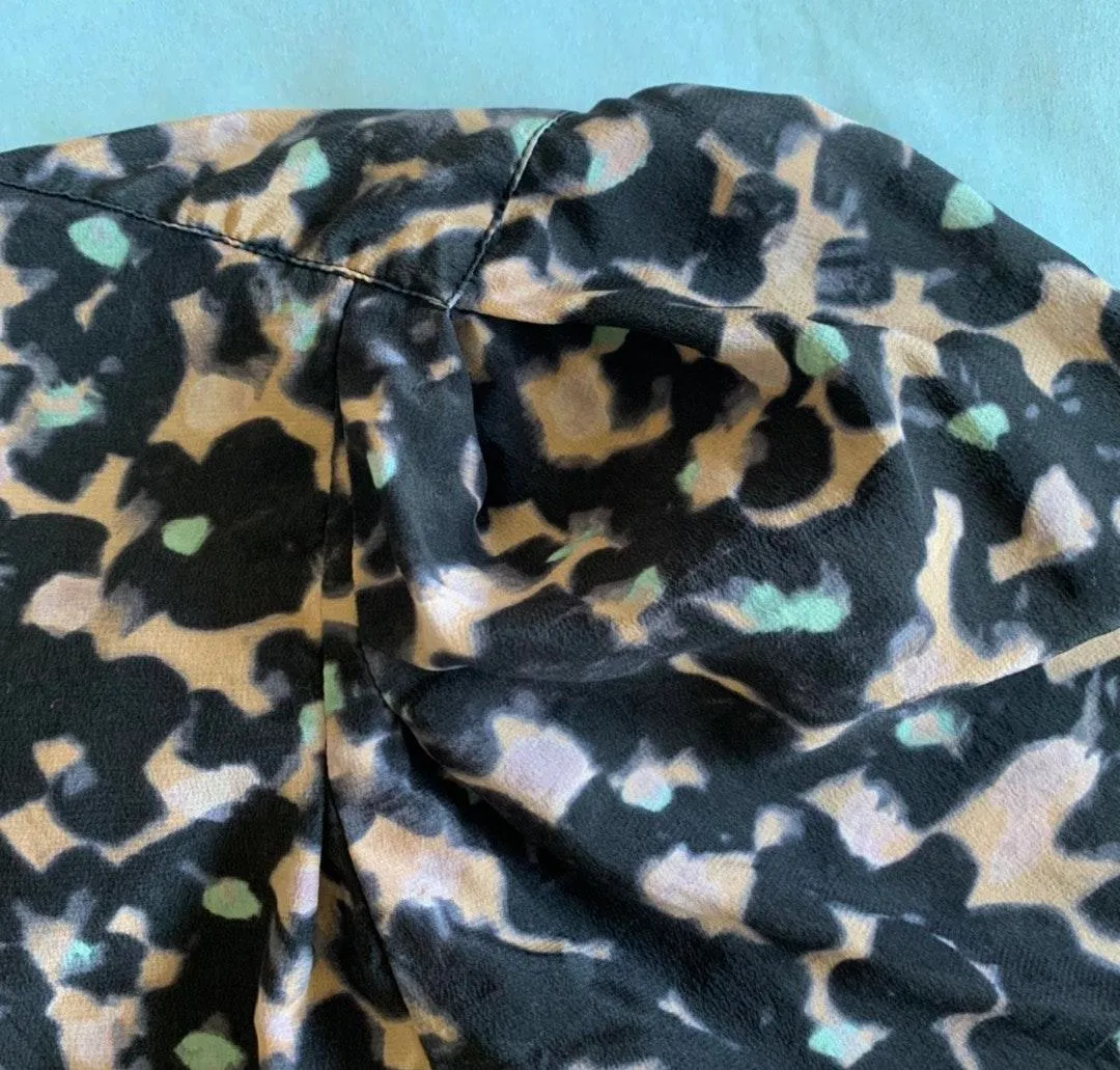 Rebecca Taylor Short Sleeve Oleander Silk Top - Image 3