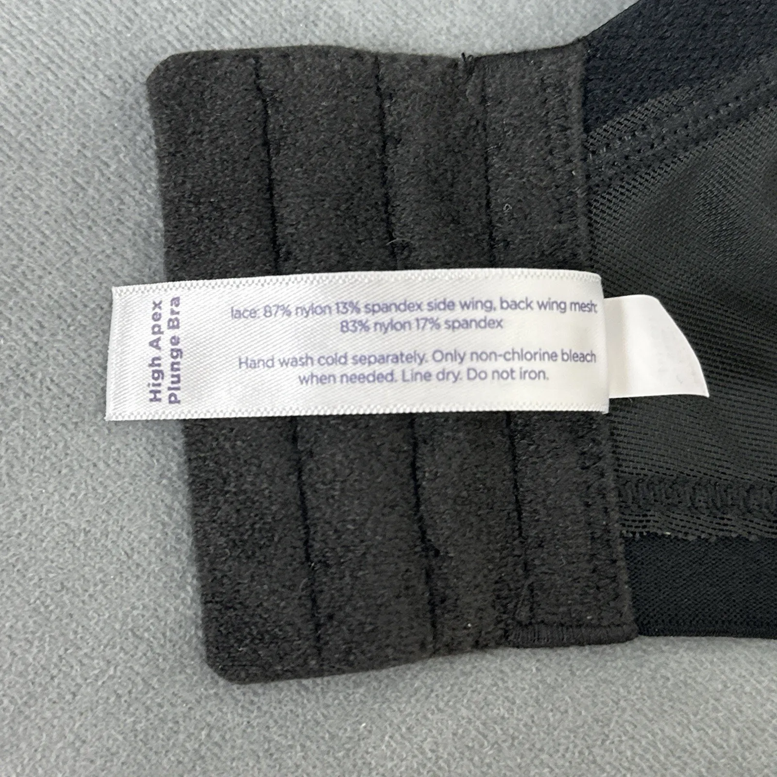 Cacique High Apex Plunge Bra Size 40K Unlined Underwire Black Lane Bryant - Image 7