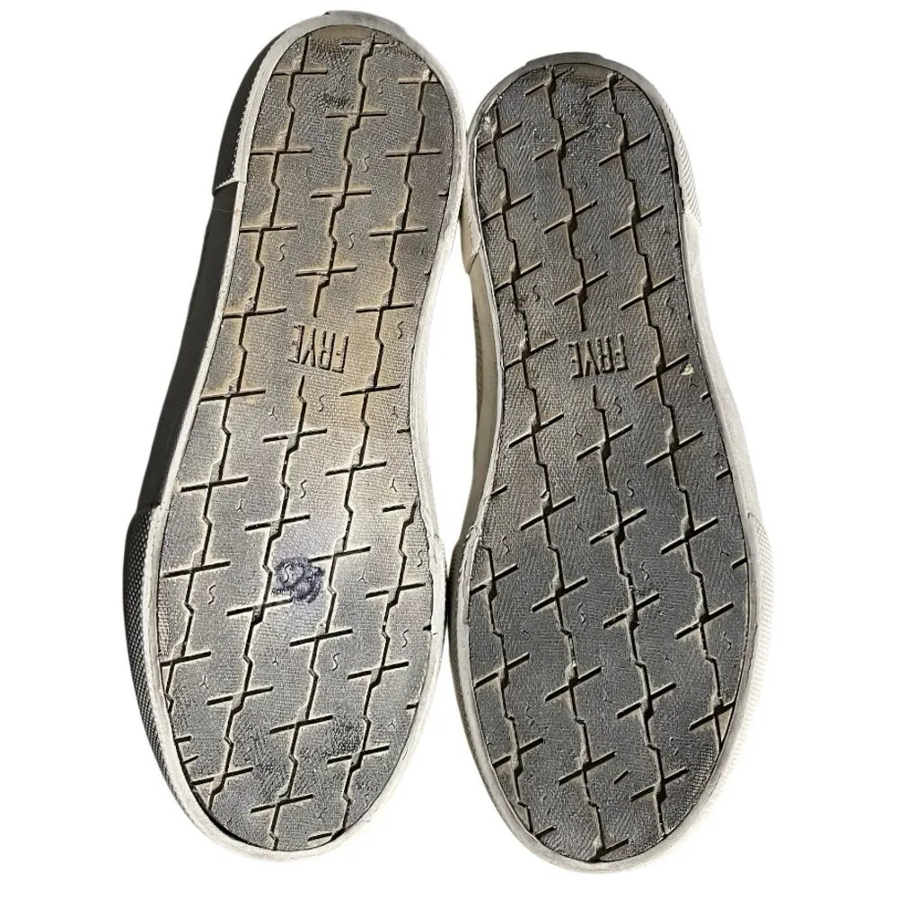 FRYE Gia Canvas Slip On Shoes Sneakers Textured Beige Rubber Outsole Size 6 - Image 8