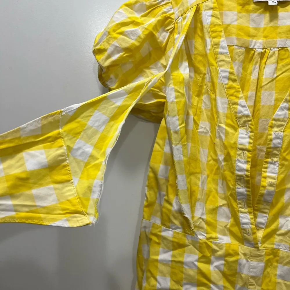 Color Me Courtney Yellow Gingham Keiko Romper Size 2 US $250 - Image 5