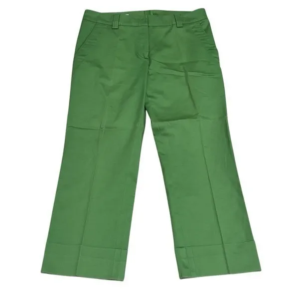 Jil Sander  Brat Green Crop Pants Women's Size EU36 US4 - Image 2
