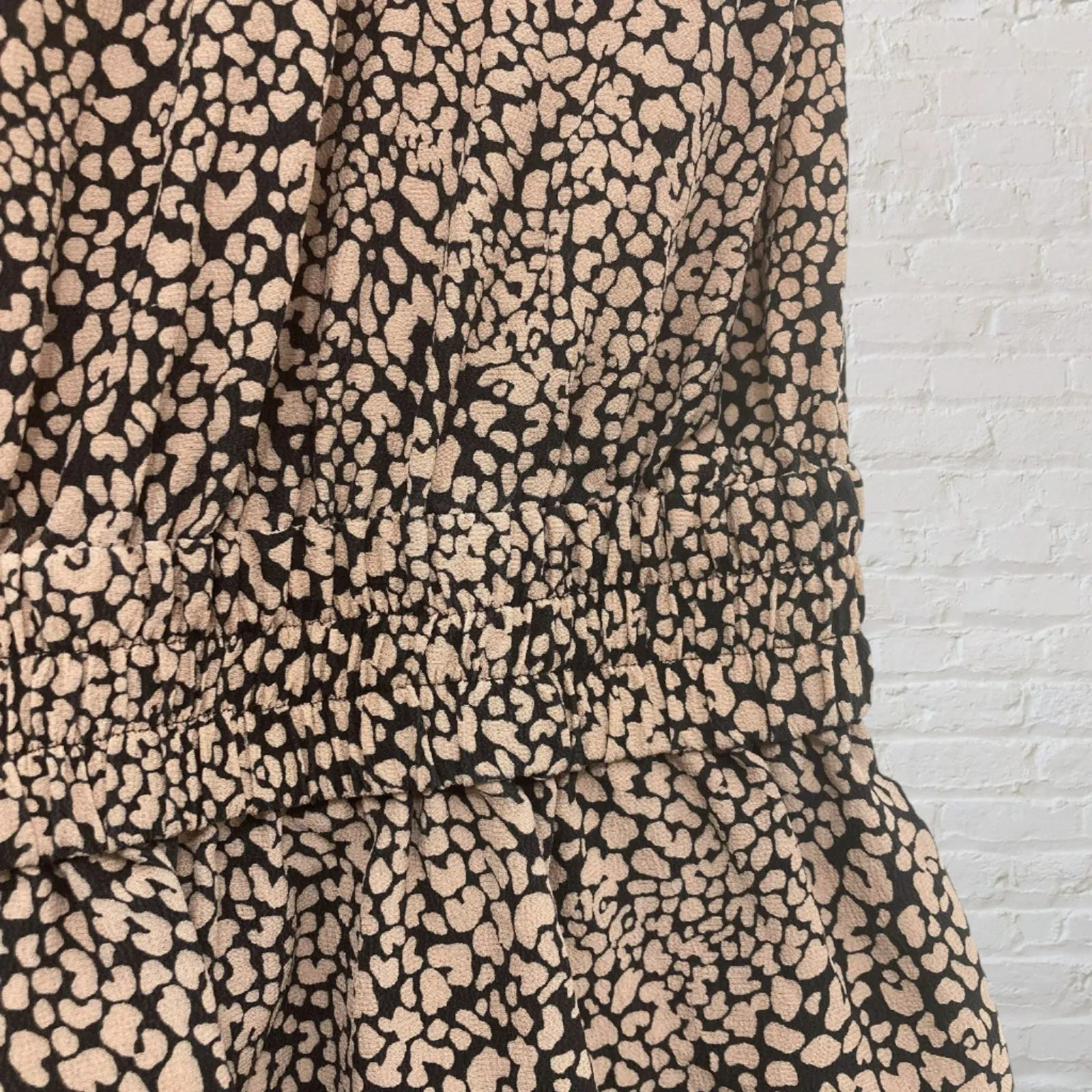 Robert Rodriguez Silk Romper Size 2 Animal Print Black Pink Designer Shorts - Image 12