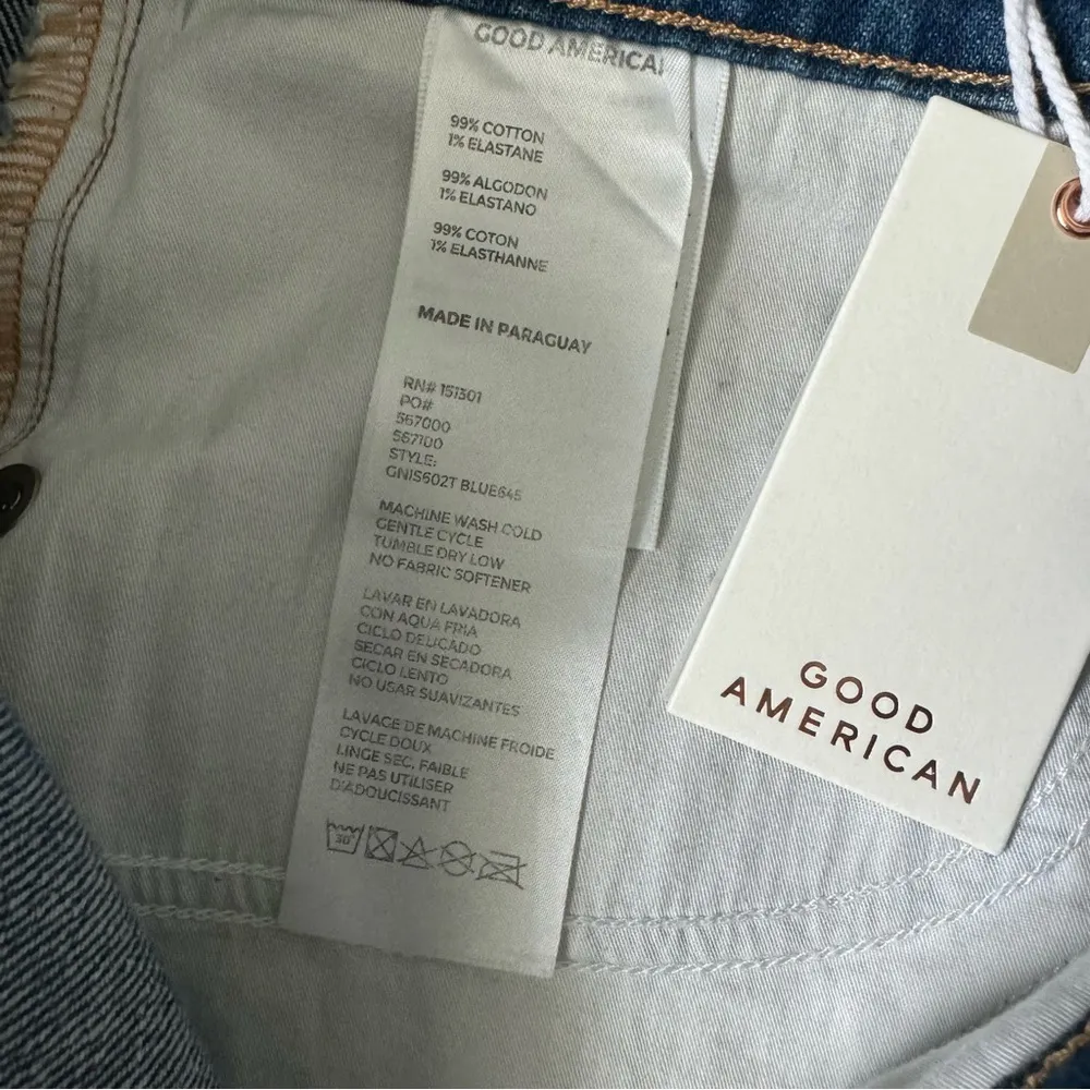 GOOD AMERICAN Good 90s Denim Shorts Size 6 - Image 8