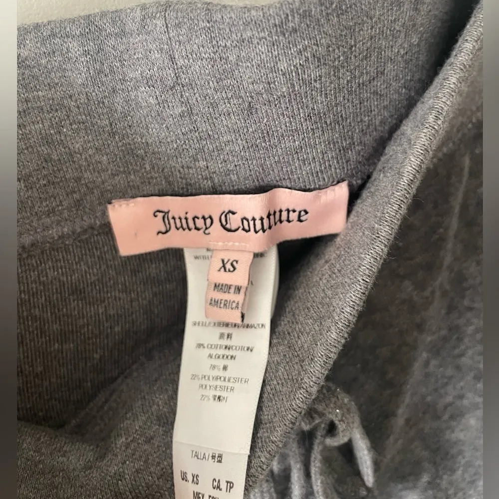 Juicy Couture “Juicy” Y2K Charcoal Gray Velvet Pants - Image 5
