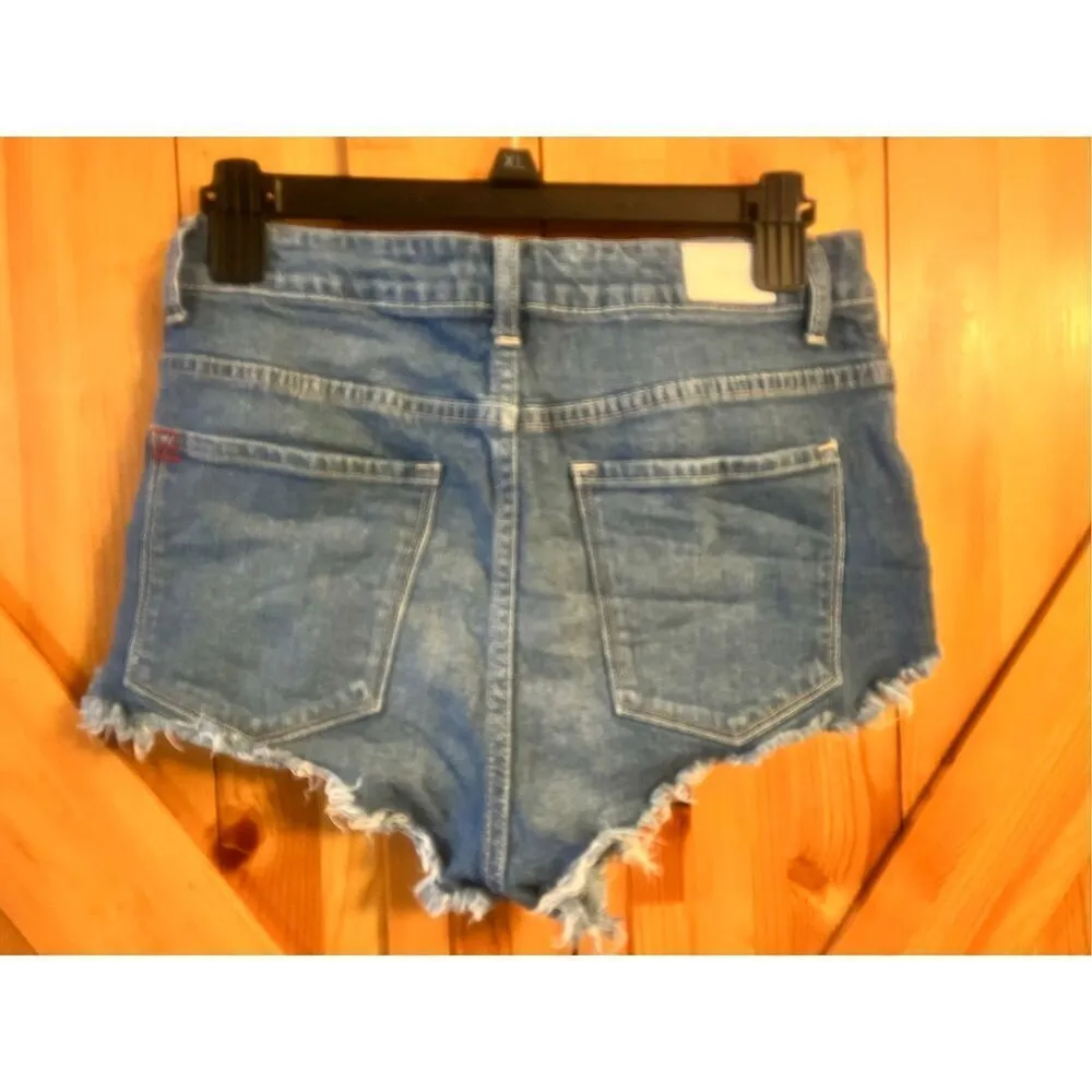 BDG Shorts Size 28 Super High Rise Dolphin Fray Cotton Urban Outfitters (4044) - Image 2