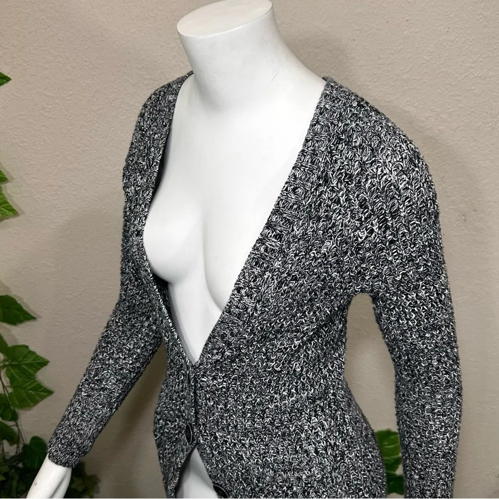 American Eagle, gray button-down Knit cardigan - Image 4