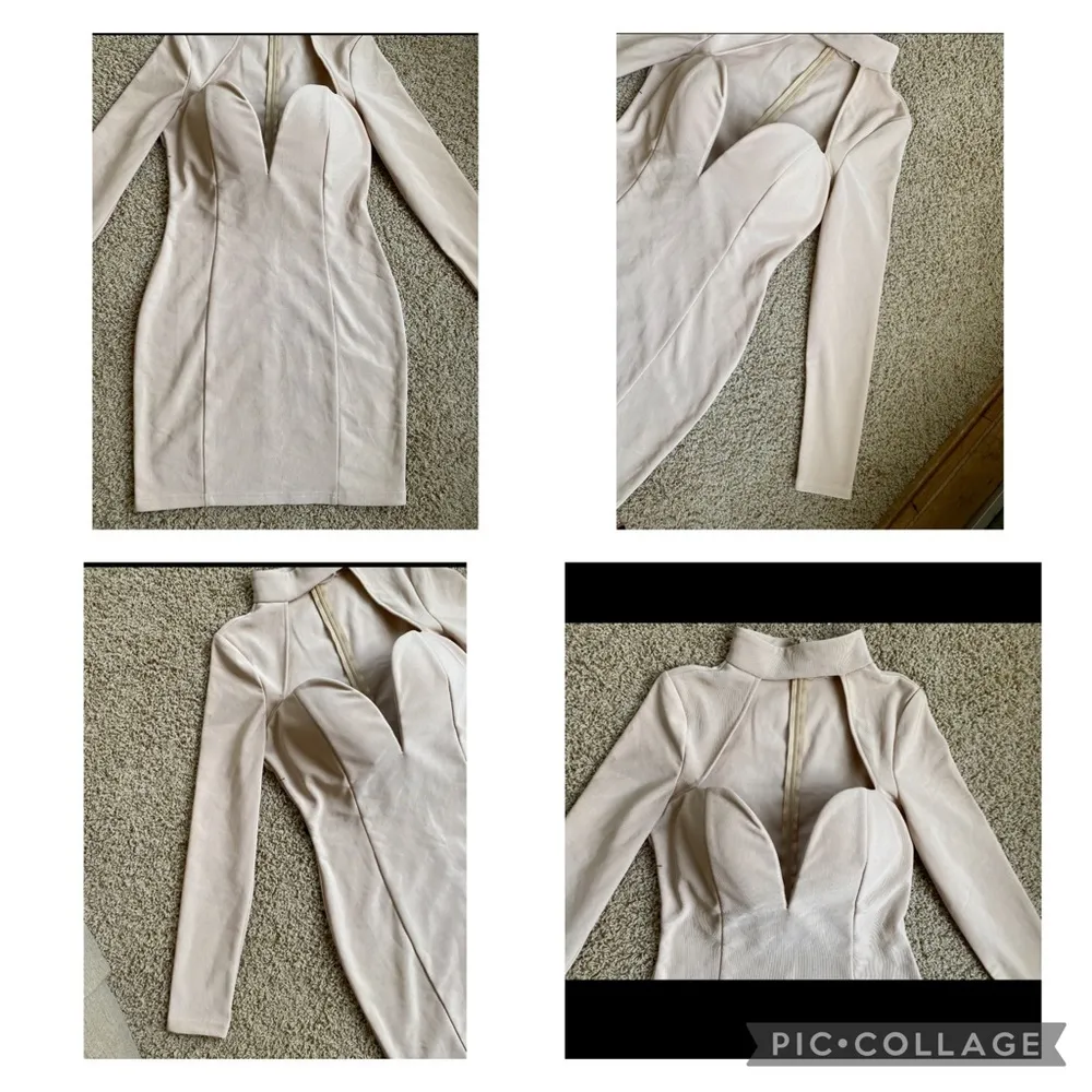 New Rare London high neck cut - out dress Sz L - Image 8