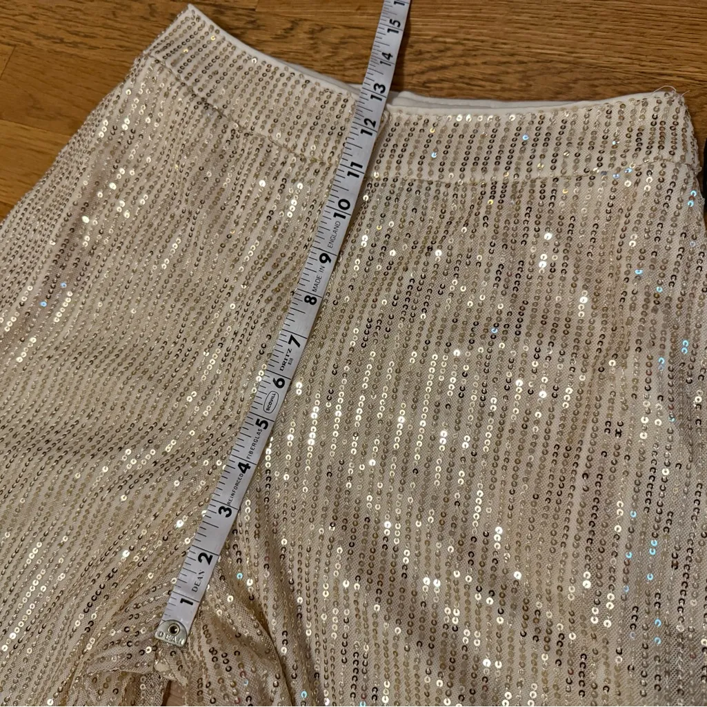 Sparkly sequined cargo pants size S - Image 10