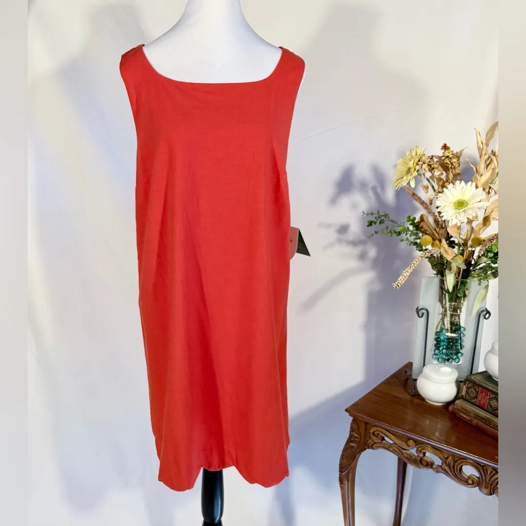 NWT Kate Spade New York x Target Scalloped Hem Shift Dress – Poppy Red Sz L🧡 - Image 3