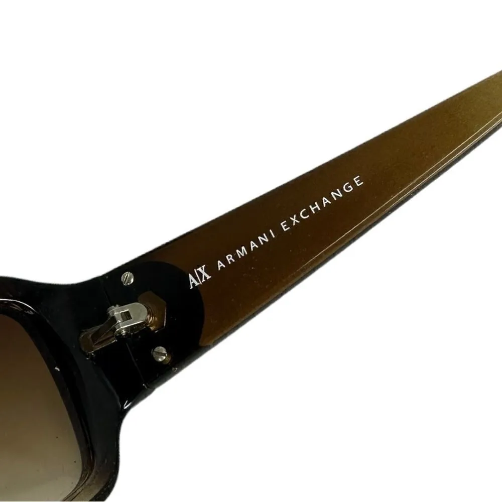 ARMANI EXCHANGE Oversized Sunglasses with Case Gradient Ombré EUC - Image 14