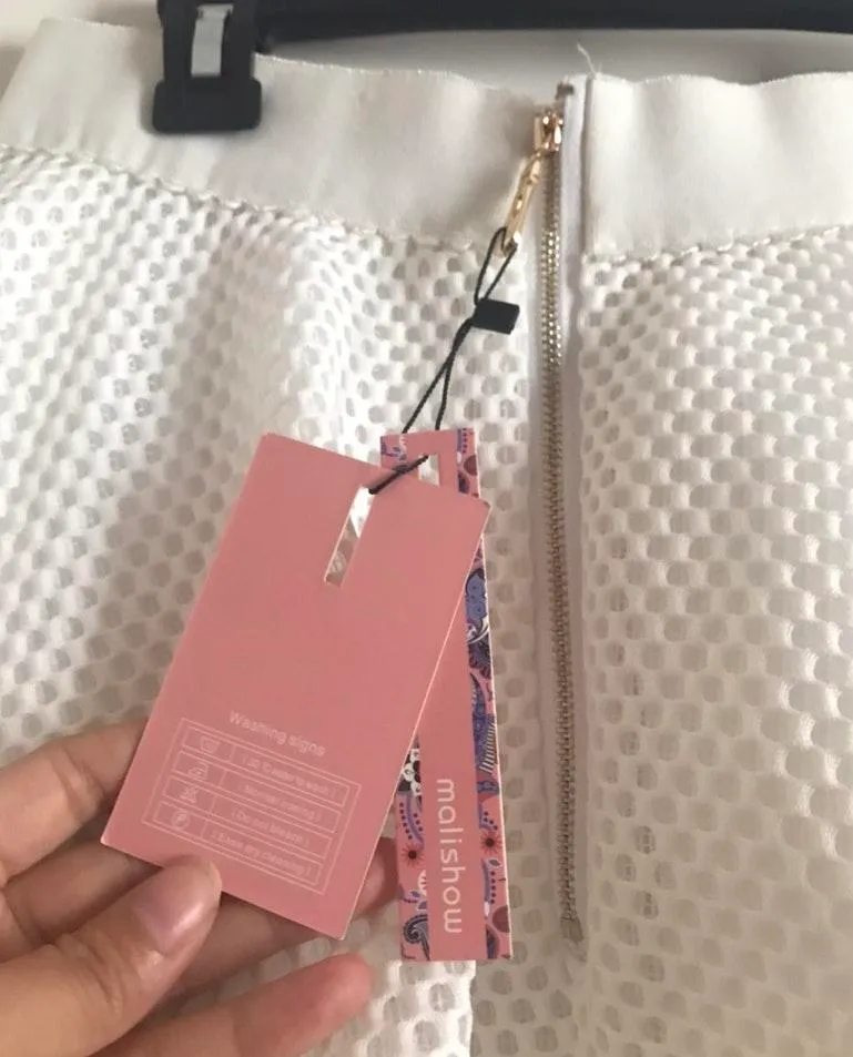 Malishow White Midi Skirt Size L - Image 3