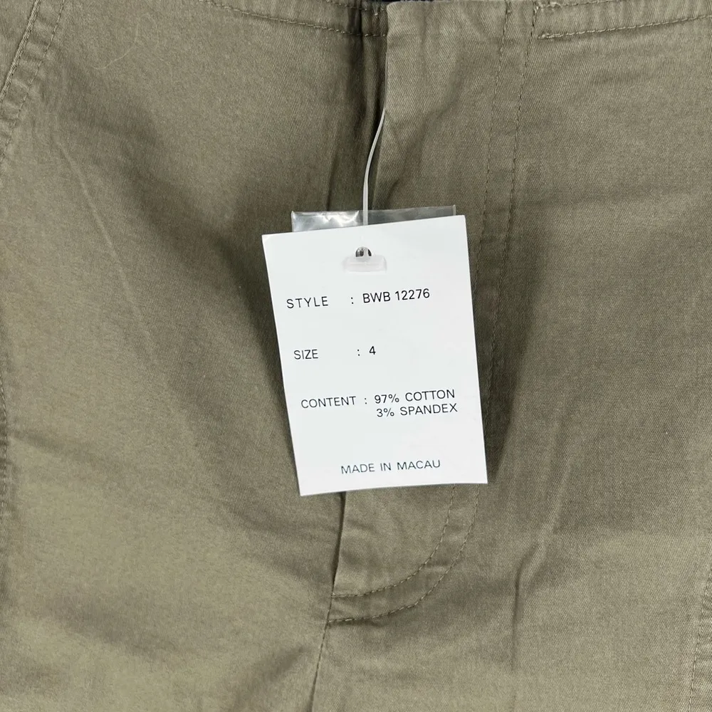 Boston‎ Proper Lightweight Stretch Cotton Seamed Straight Leg Olive Utility Pant - Image 6
