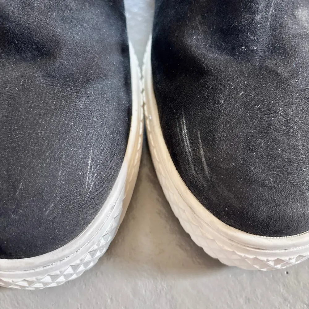 Aerosoles Zirah Faux Suede Casual Ankle Boot Black Asymmetrical Zippered 9 - Image 4