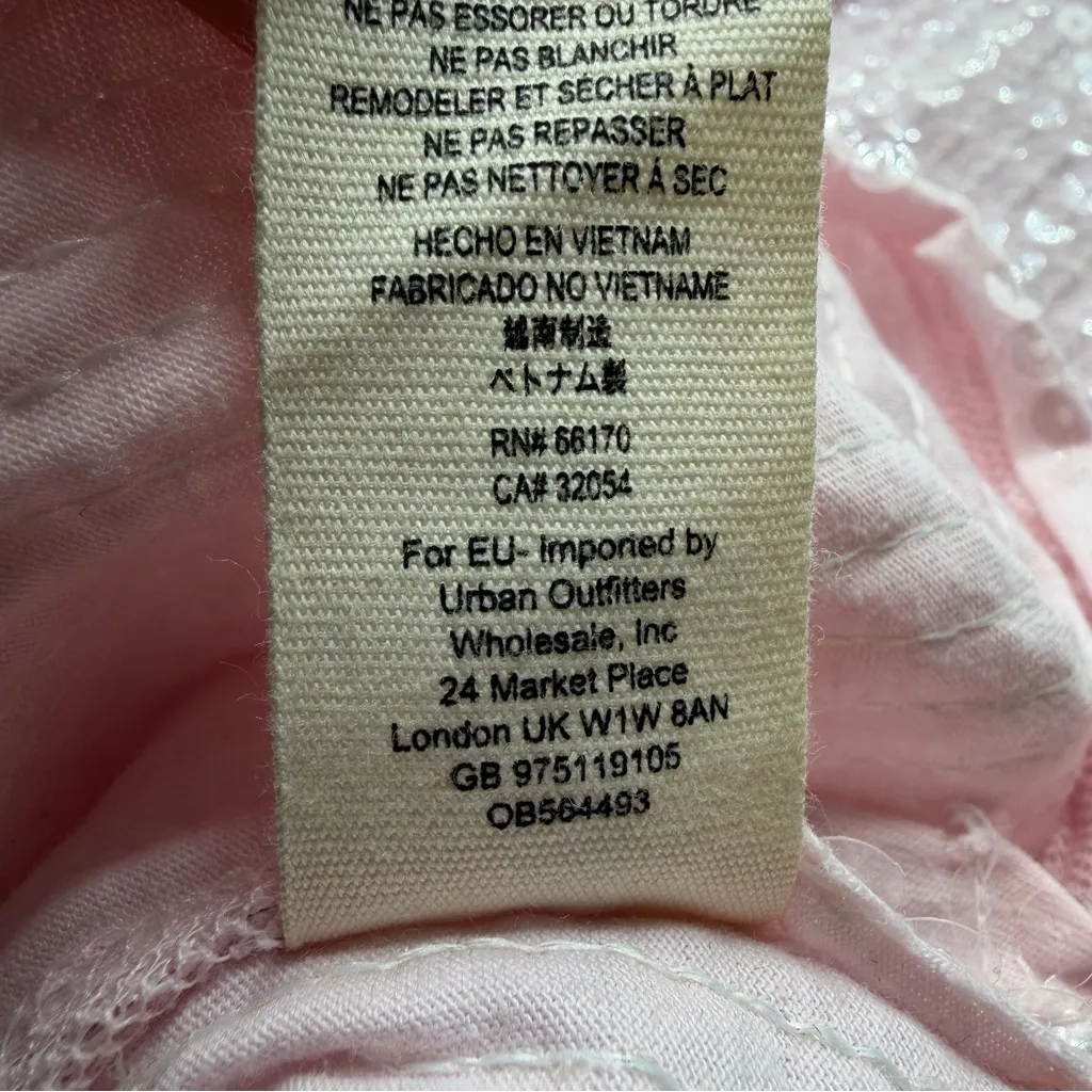 Free People Pink Oversized 65 Sequin Jersey size Medium We the Free - Image 8