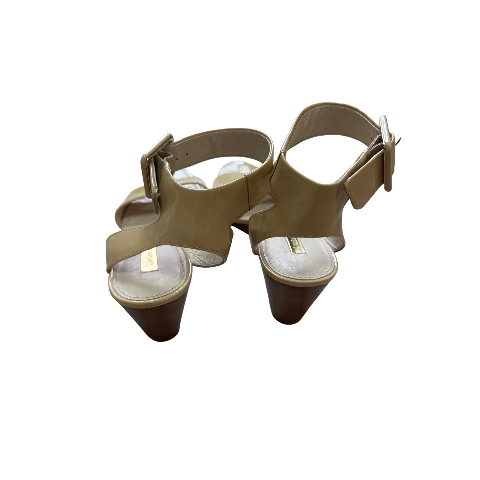 Louise et Cie Lo-Punya Wedge Ankle Strap Sandals Patent Leather Size 9‎ - Image 2