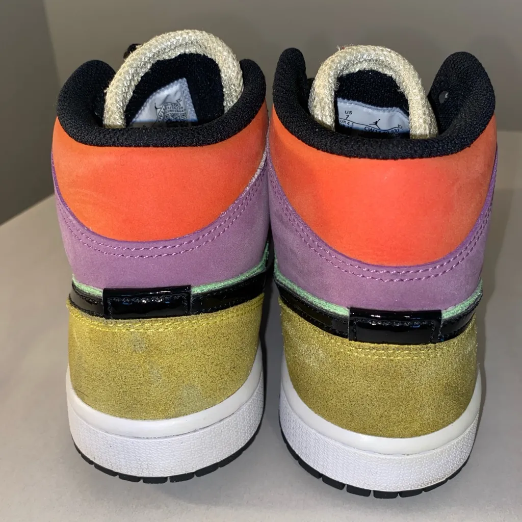 Nike Jordan 1 SE Mid Size 7 Eur Size 38- Lightbulb CW1140-100 - Image 11