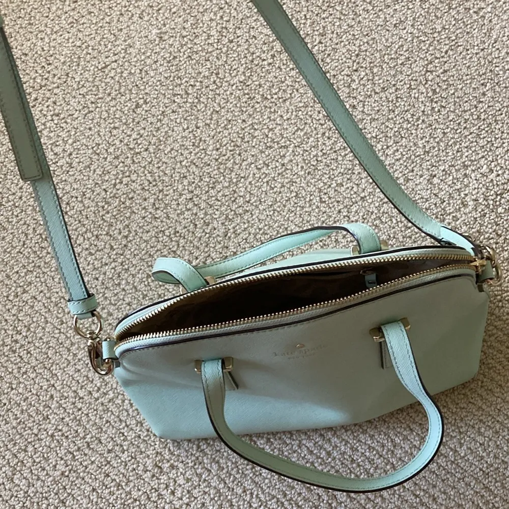KATE SPADE Cedar St. Maise Medium Crossbody Satchel Bag Purse Mint Like NEW - Image 10