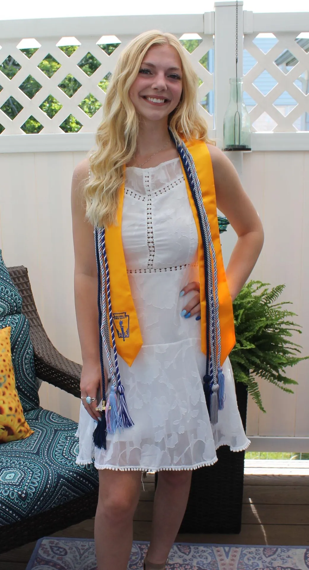 Boutique White Graduation Dress - Image 4