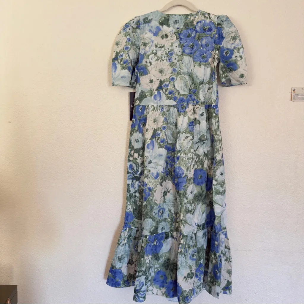 Tuckernuck Jardin de Fleurs Violetta Floral Midi Maxi Dress - Image 9