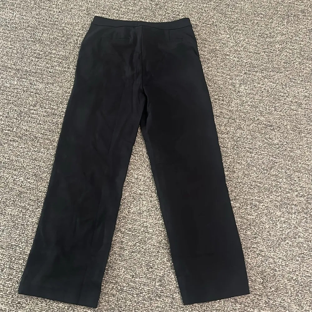 NWT JCrew Factory Petite Ponte Straight Leg Pants Sz 8P Black - Image 4