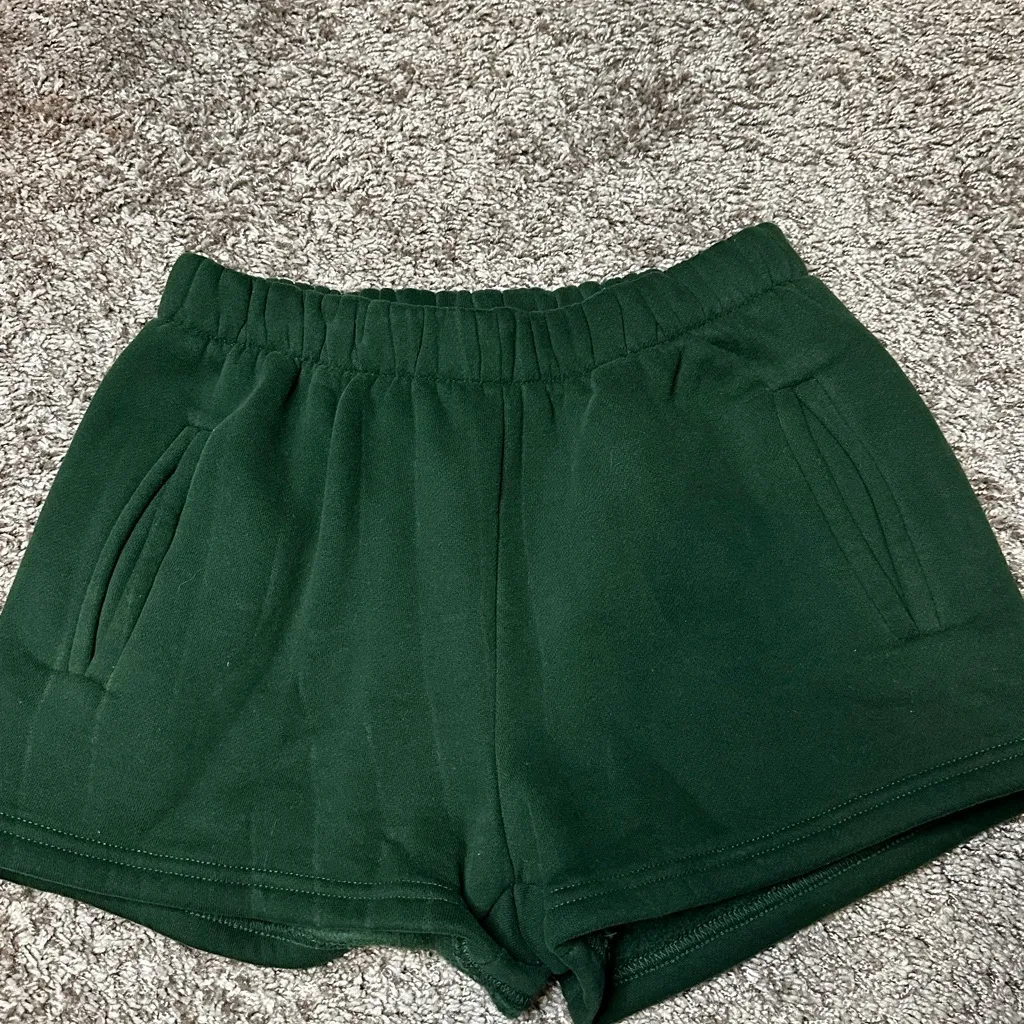 Emerald Green Women's Athletic Shorts - Image 2