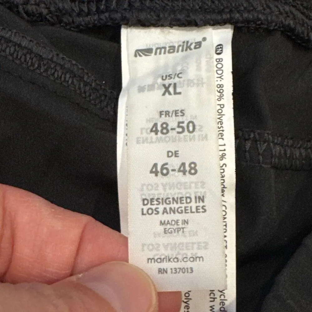 Marika zebra striped running shorts XL Black - Image 2